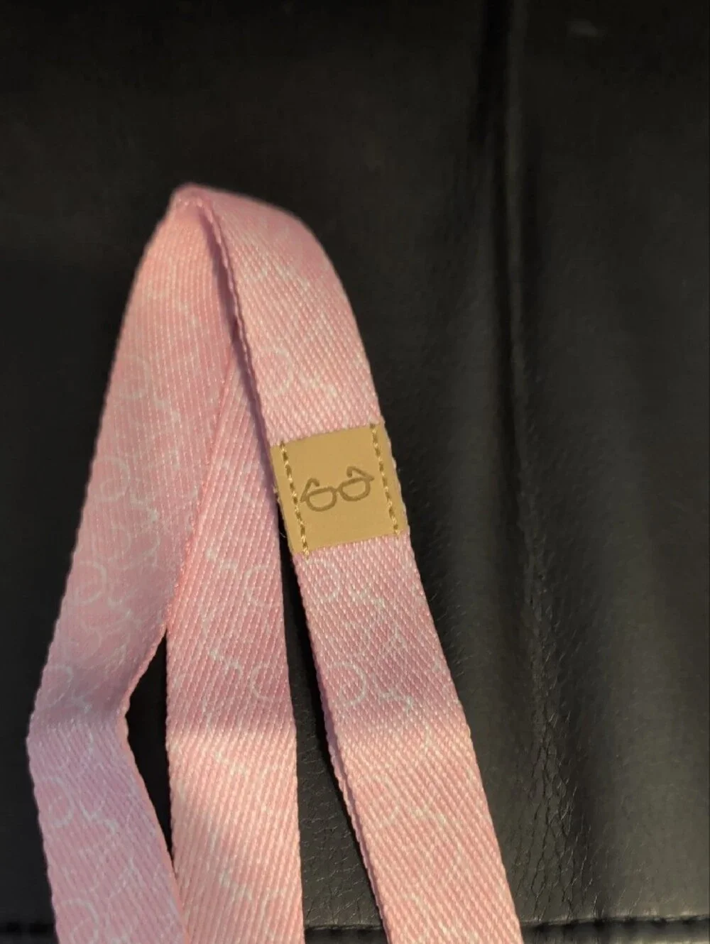 Pink Lanyard Badge Holder with Retractable Reel
